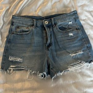 INC Ripped Denim Shorts